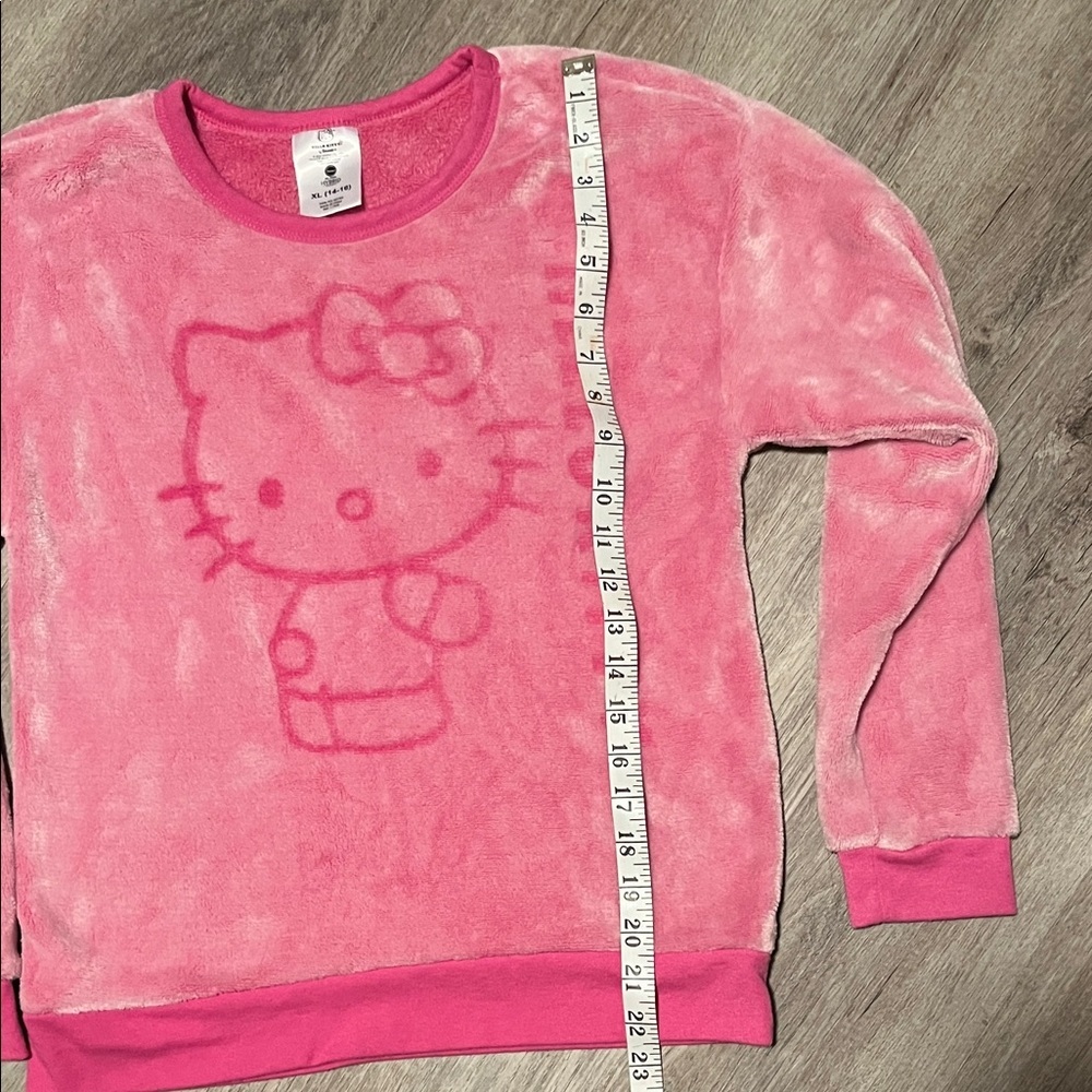 Hello Kitty Vibrant Pink Fleece Shirt - Picture 3 of 6